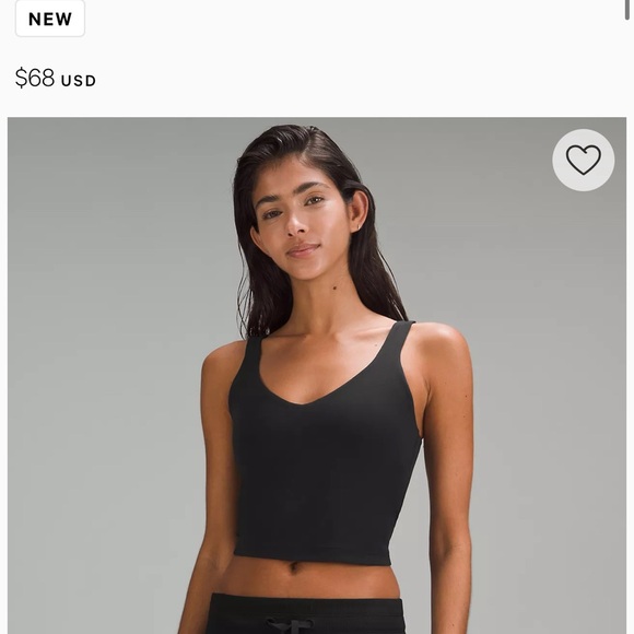 lululemon Align Tank TopA/B Cup size 6 green like new - Picture 4 of 4